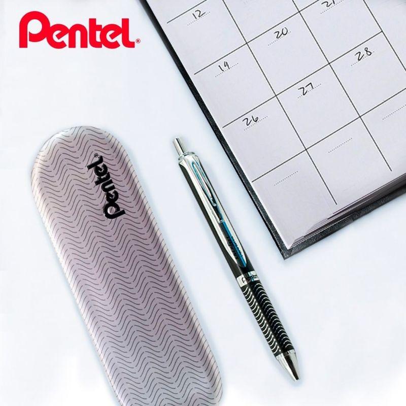 Bút Ký Cao Cấp Pentel BL407 Ngòi 0.7mm Mực Xanh | Thiết Kế Đầu Bấm | Nhiều Màu Vỏ Thời Trang