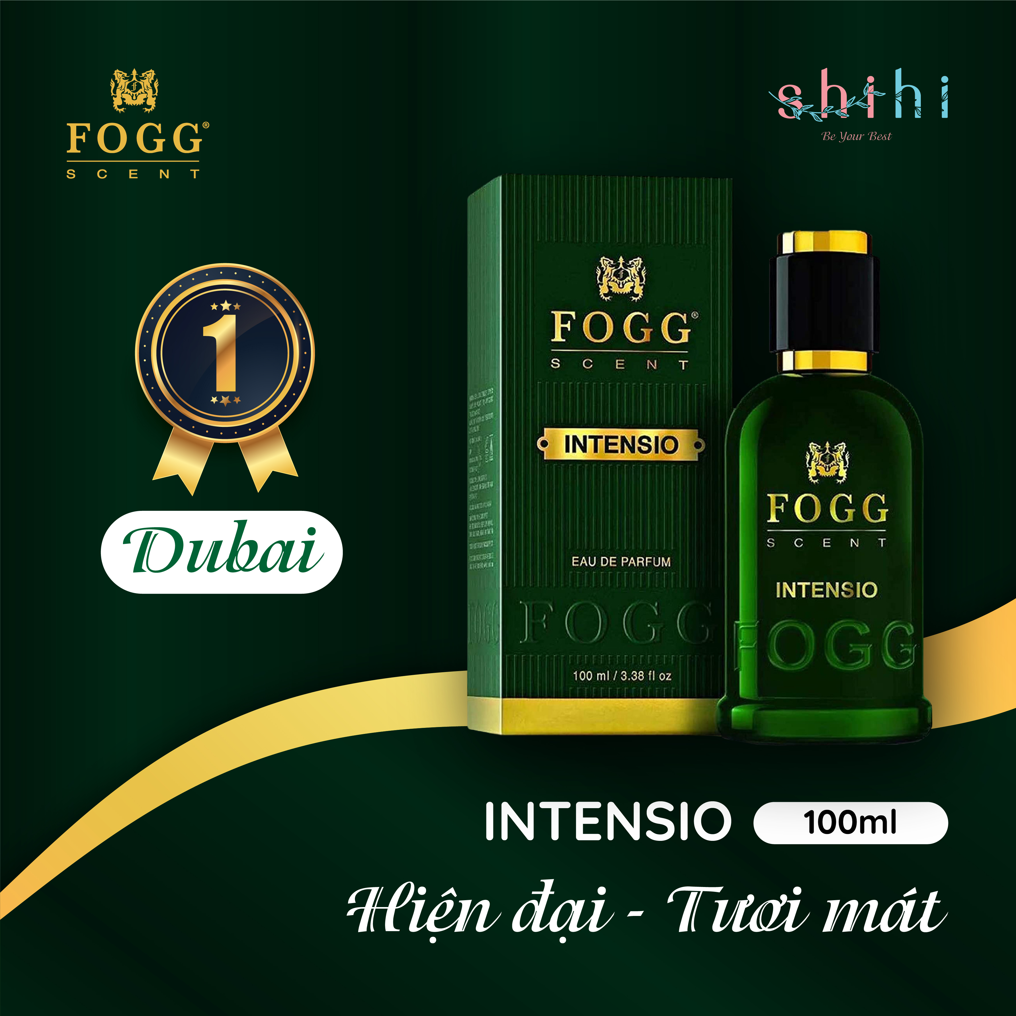 Nước hoa dành cho nam FOGG Xtremo hương thơm hoa cỏ thanh lịch 100ML, nhập khẩu chính hãng Dubai