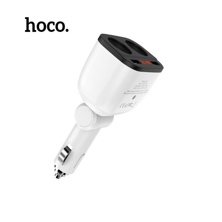 Bộ chia tẩu sạc ô tô nhãn hiệu Hoco Z28