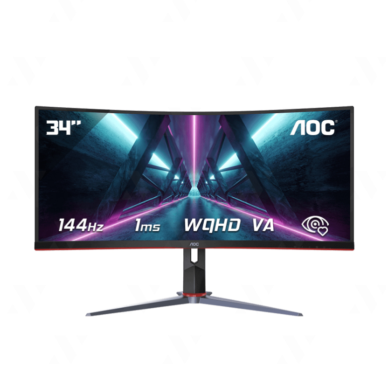 Màn Hình Cong Gaming AOC CU34G2X/74 34 Inch ( WQHD/VA/144Hz/1ms ) - Hàng Chính Hãng