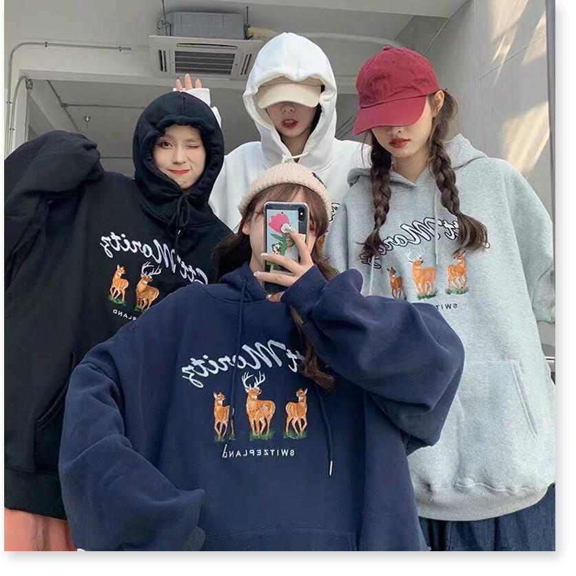 ÁO KHOÁC NỮ HOODIES FORM RỘNG