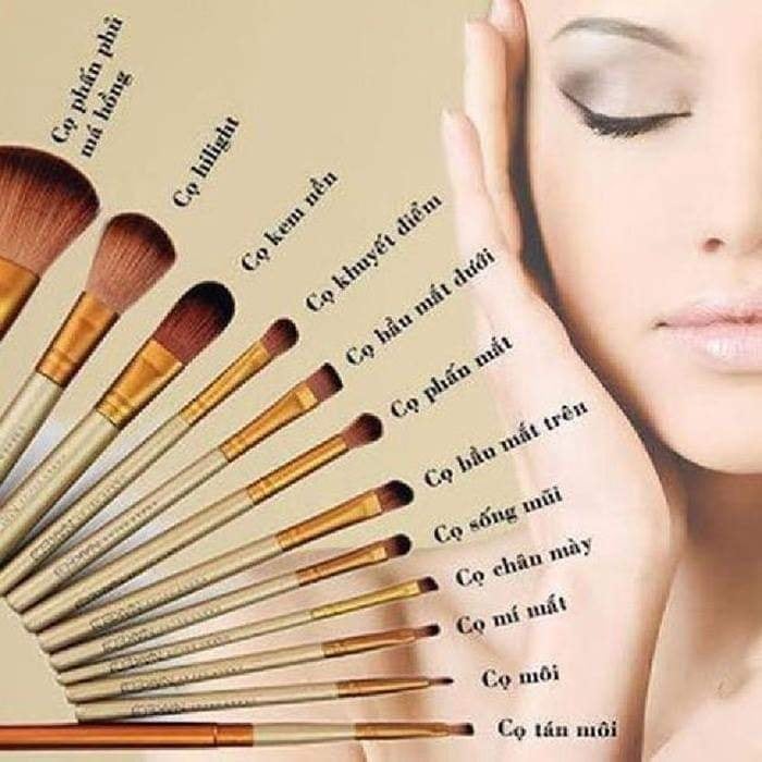 Bộ Cọ Trang Điểm Chất Liệu Cao Cấp