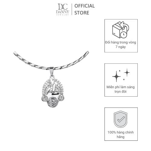 Mặt Dây Chuyền Nữ Bạc 925 Danny Jewelry Xi Bạch Kim DI4GZ020