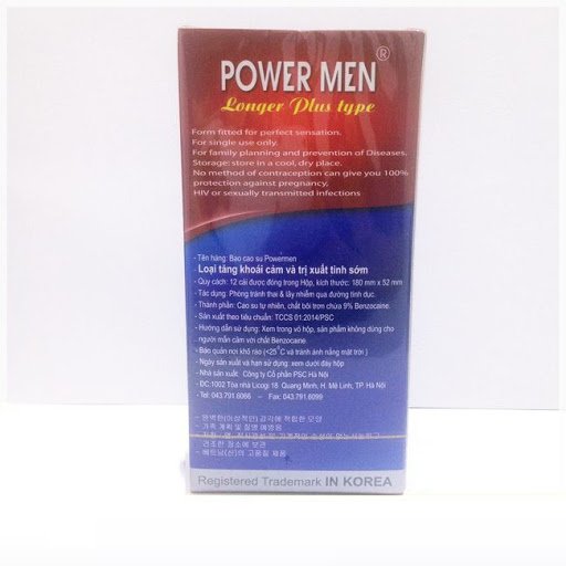 Combo 2 Hộp Bcs Power Men Chống Xuất Tinh Sớm Ngọc Trai Deluxe Condoms - Hàng Chính Hãng - Che Tên Sản Phẩm