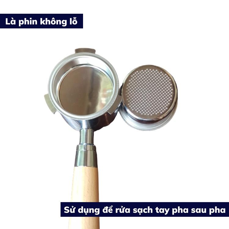 Phin mù vệ sinh máy pha cà phê espresso filter mù rửa tay pha cafe máy inox có 3 size 51,54,58mm dụng cụ vệ sinh máy pha