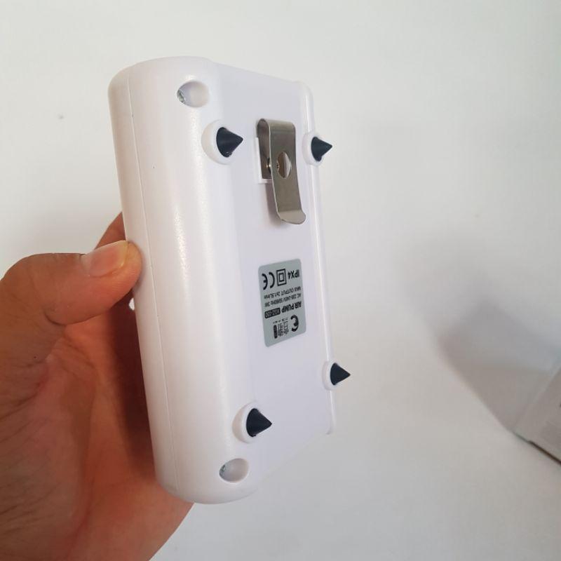 Máy Sủi Oxy Tích Điện 2 Vòi 3W - 2x1.5Lít/Phút -Bơm oxy tự động bật khi mất điện