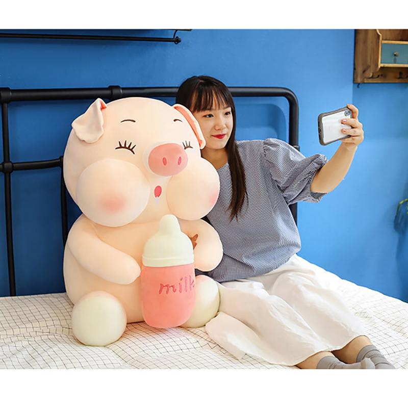 35/45Cm Dễ Thương Cho Bé Ngủ Lợn Sang Trọng Gối Thú Nhồi Bông Gối Trẻ Em Người Lớn Vật Nuôi Tăng Cường Sofa Ghế trang Trí Quà Tặng