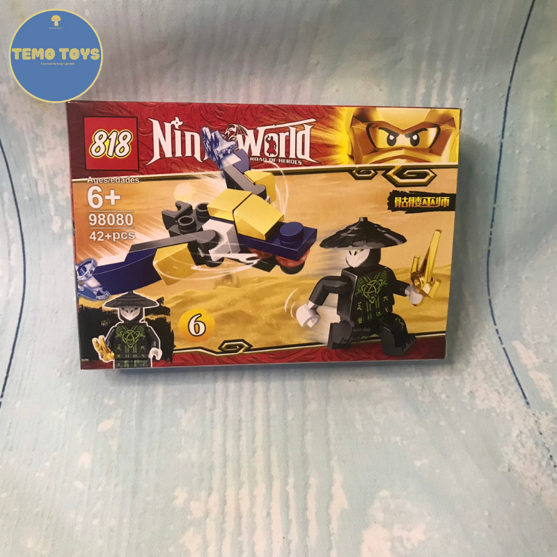 bộ ghép hình lego giá rẻ chima  ninjago cho bé trai 42 chi tiết tăng khả năng sáng tạo Temo Toys