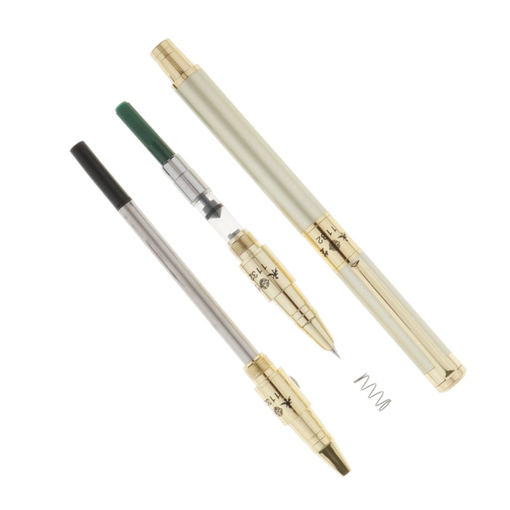 3Pc/Set Fountain Pen with Ink Smooth Elegant Writing - Best Fountain Pens Collection - Gift Pen Ready