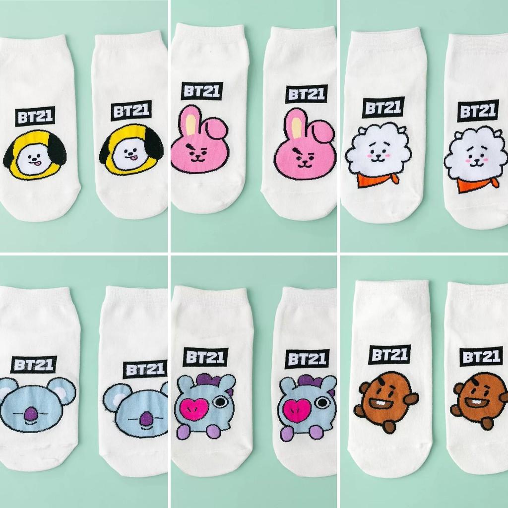 Vớ Tất Ngắn Bts - We’re Bare Bear - Noname Vớ Tất Hoạt Hình Phong Cách Nhật Hàn Ulzzang Dễ Thương Trendy Hottrend Cute