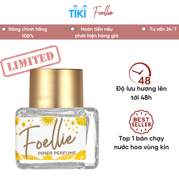 Nước Hoa FOELLIE Hương Hoa Nhài Nhẹ Nhàng Tinh Khiết Inner Perfume Eau De cho Venus 5ml