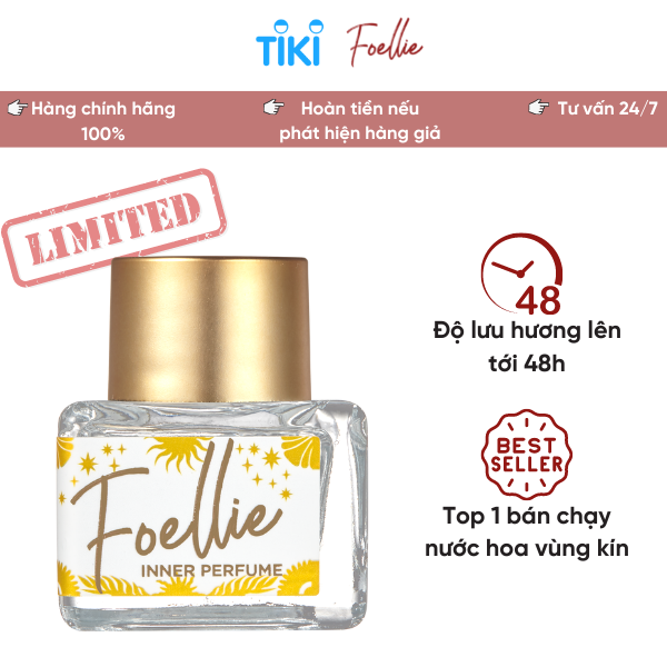 [PHIÊN BẢN GIỚI HẠN] Nước Hoa FOELLIE Hương Hoa Nhài Nhẹ Nhàng Tinh Khiết Inner Perfume Eau De cho Venus 5ml