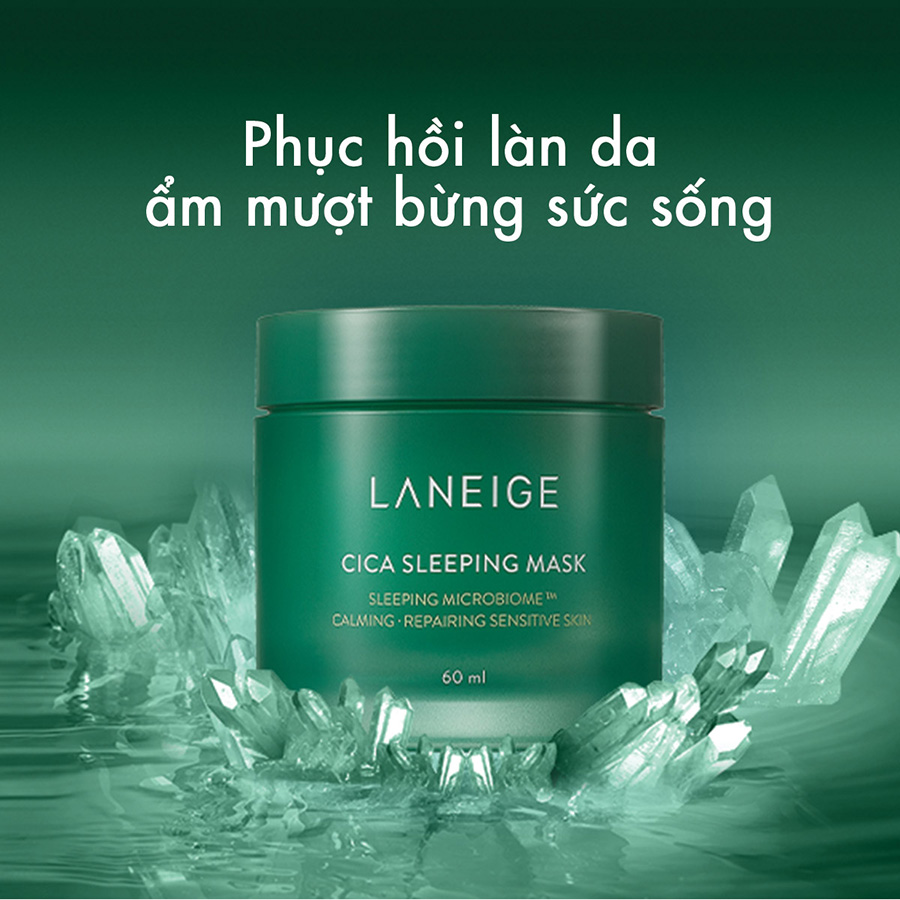 Mặt Nạ Ngủ Dưỡng Ẩm Giúp Phục Hồi Và Nuôi Dưỡng Da Phiên Bản Cải Tiến LANEIGE Cica Sleeping Mask EX 60ml