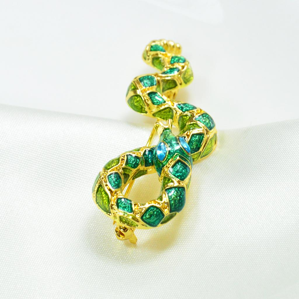Exquisite Corsage Pin Scarf Clip Clothing Jewelry Accessory Snake Shape