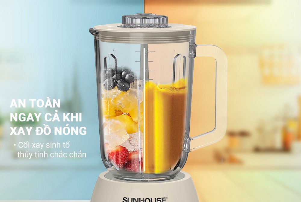Máy xay sinh tố đa năng SHD5331, Dung tích 1.5L - 2 cối đa năng - Xay sinh tố, Xay thịt - Công suất 350W - Hàng chính hãng