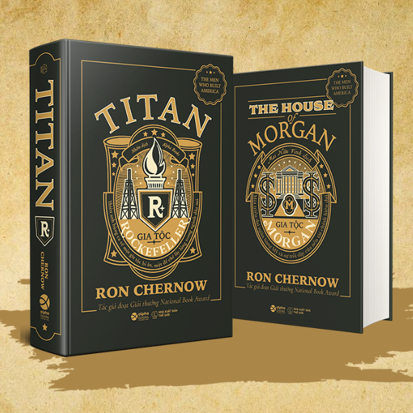 Combo 2 Cuốn Về Hai Gia Tộc Lừng Danh: Gia Tộc Morgan + TiTan - Gia Tộc Rockefeller (Bìa Đen)