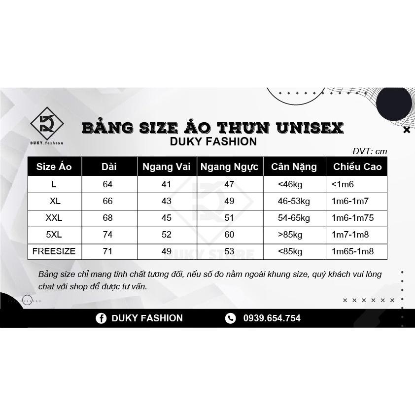 Áo thun Unisex tay lỡ Cotton 100% cao cấp - Duky Fashion