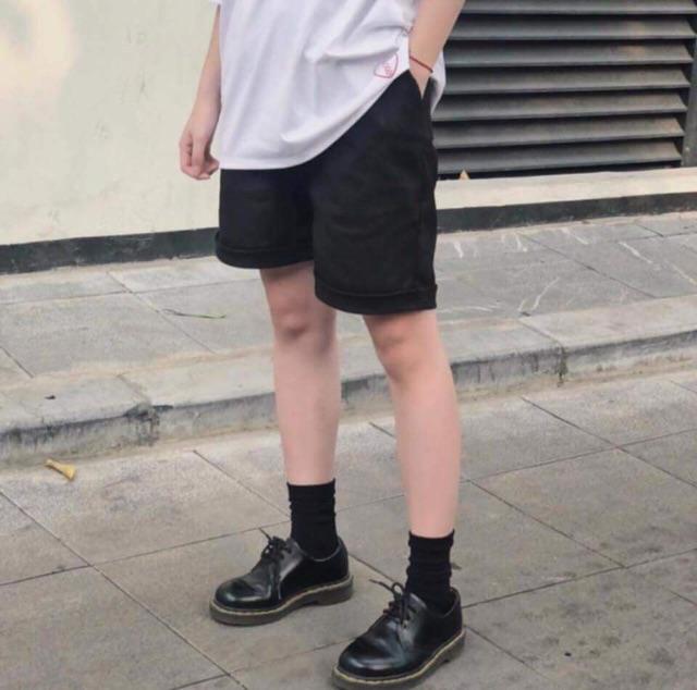 Quần Short kaki unisex Basic phong cách ulzzang SmileZ