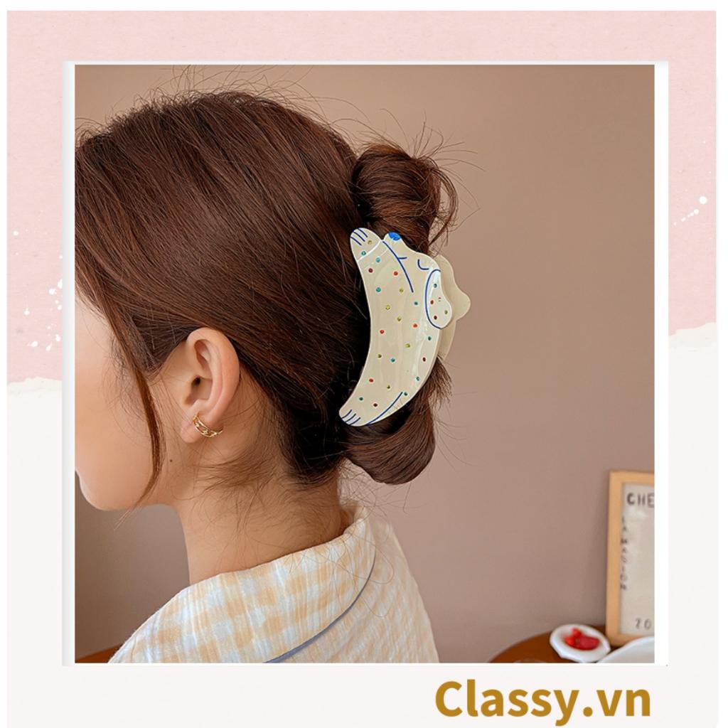 Kẹp càng cua, kẹp tóc Classy dễ thương, dễ tạo kiểu, không gây rụng tóc PK1583