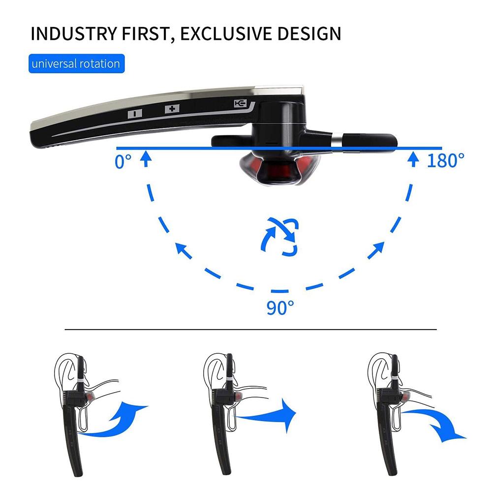 Mới Nhất B5 Bluetooth 5.0 Stereo Tai Nghe Chống Ồn Tai Nghe Không Dây HD Mic Cho Tất Cả Các Điện Thoại Thông Minh