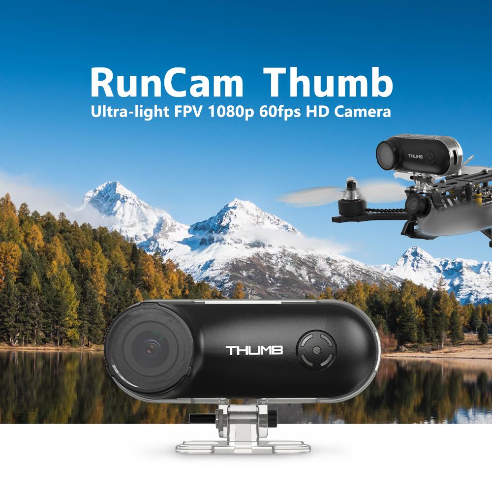 RunCam Thumb Camera mini HD Action FPV 1080P 60FPS 9,8g 150° FOV Ổn định con quay hồi chuyển tích hợp