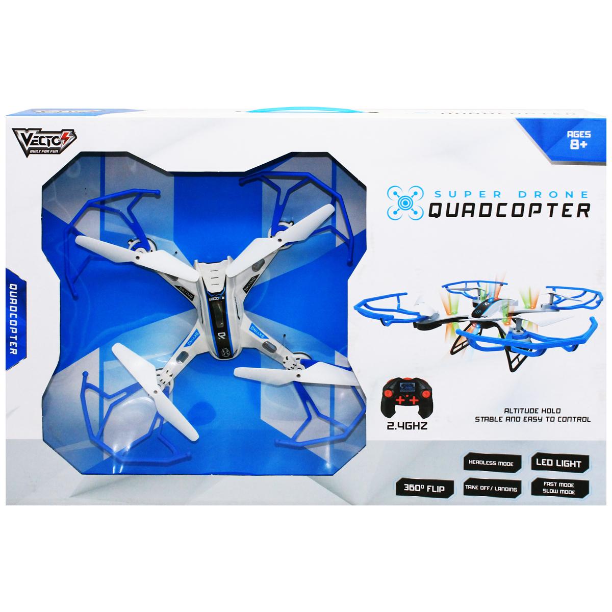 Đồ Chơi Siêu Drone Quadcopter Điều Khiển Từ Xa - Vecto VTX11/BL - Màu Xanh