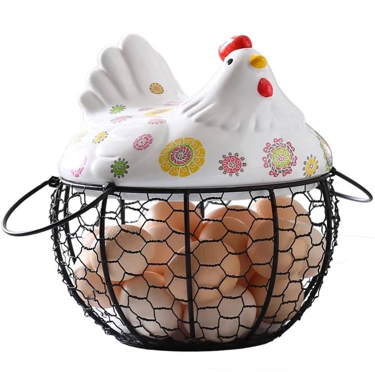 Giỏ đựng trứng hình con gà