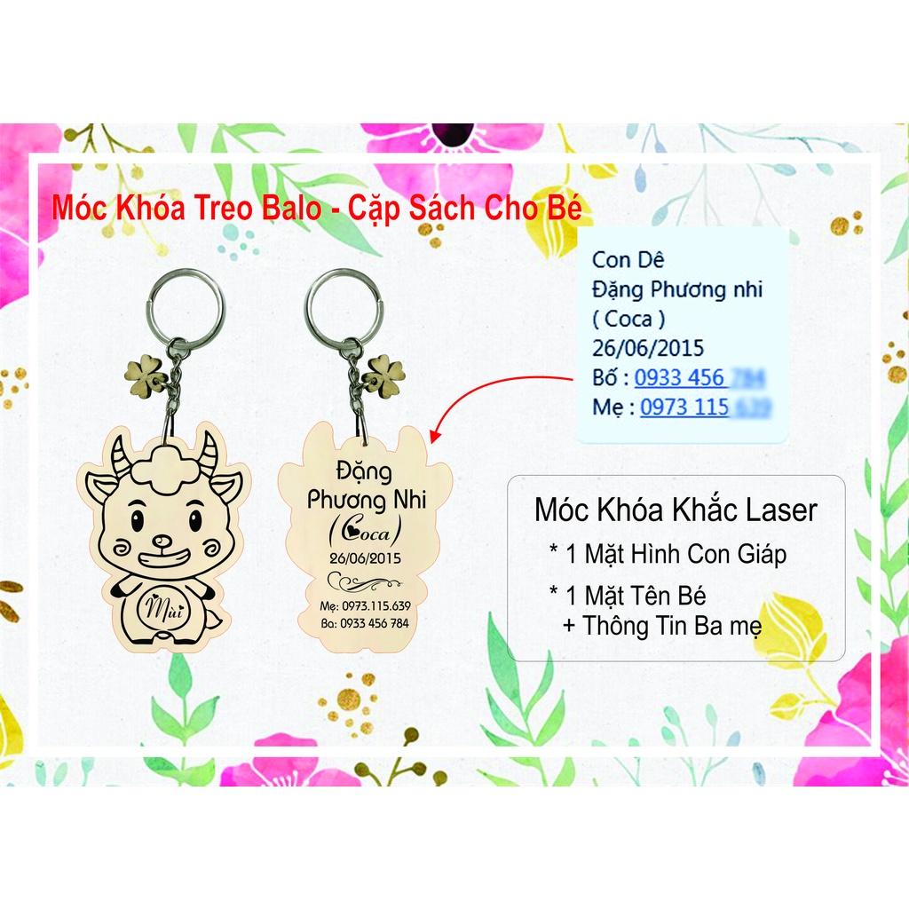 Móc Khóa Treo Balo - Cặp Sách cho bé