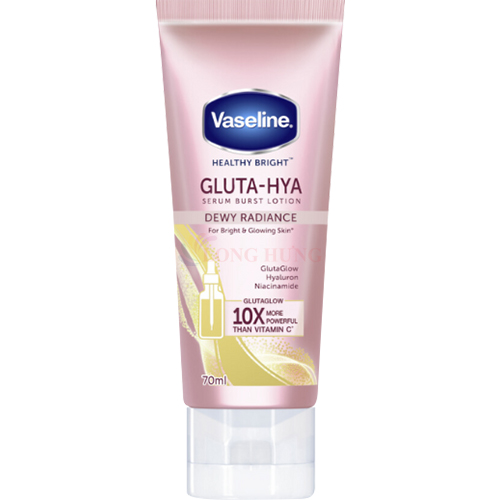 Sữa dưỡng thể ban đêm Vaseline Gluta-Hya Serum Burst Lotion Dewy Radiance (30ml/70ml/330ml) - Hàng chính hãng