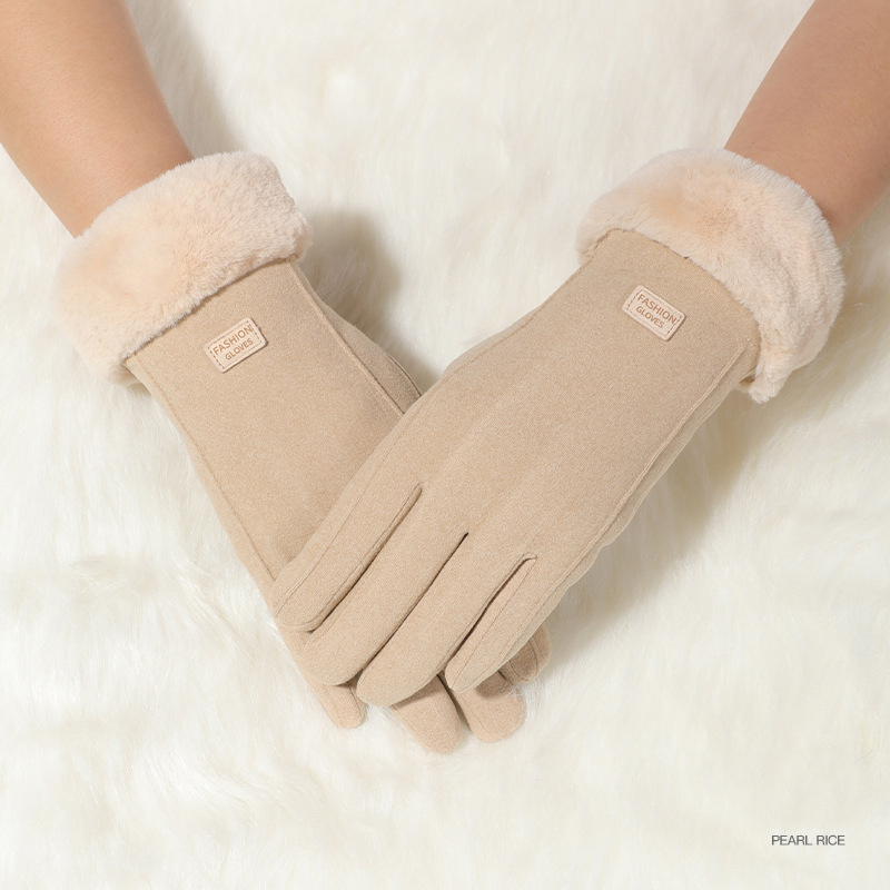 Hình ảnh Găng tay nữ giữ ấm mùa đông eXtreme GT1201 vải nhung chống gió, chống mài mòn, cảm ứng điện thoại