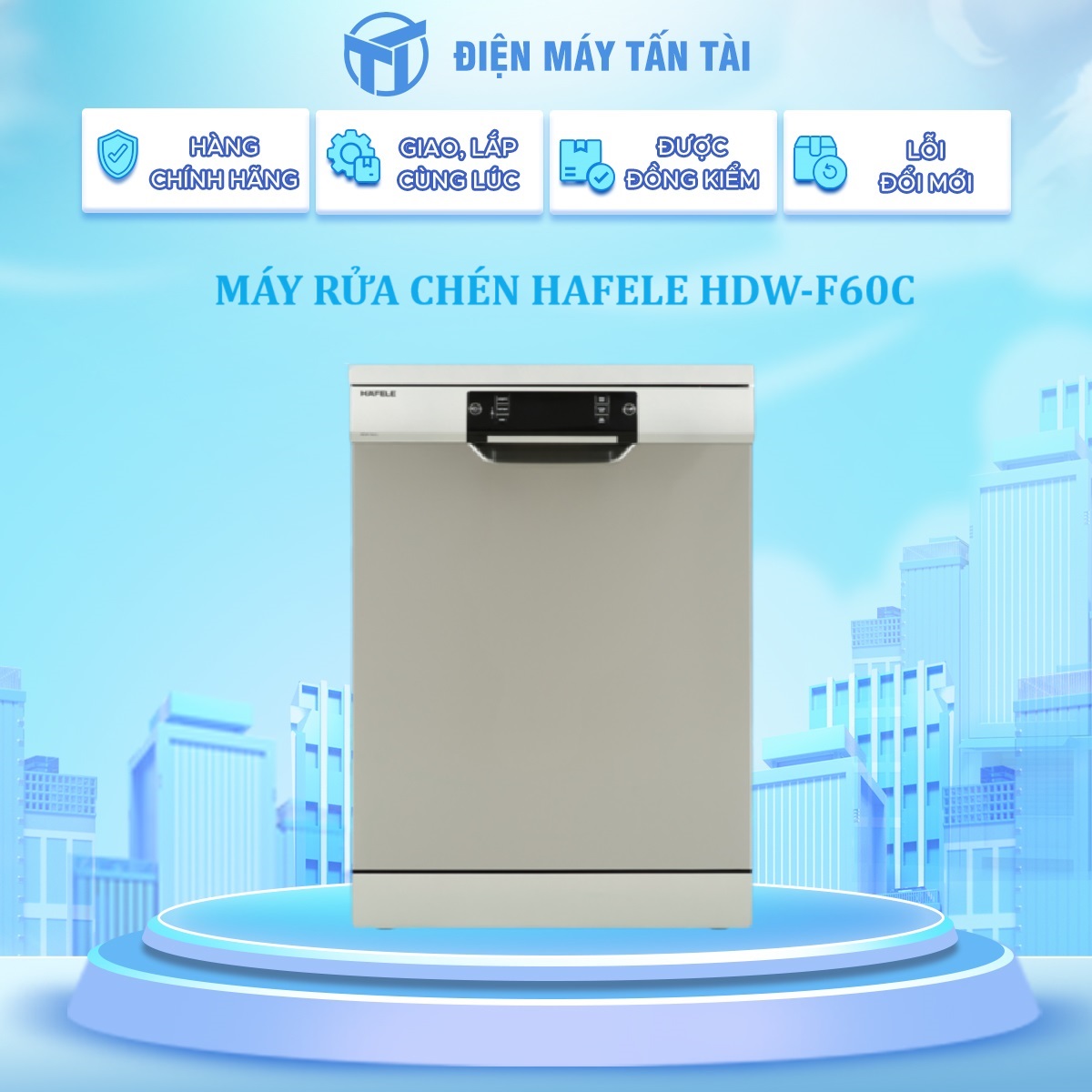 MÁY RỬA CHÉN HAFELE HDW-F60C - Hàng chính hãng