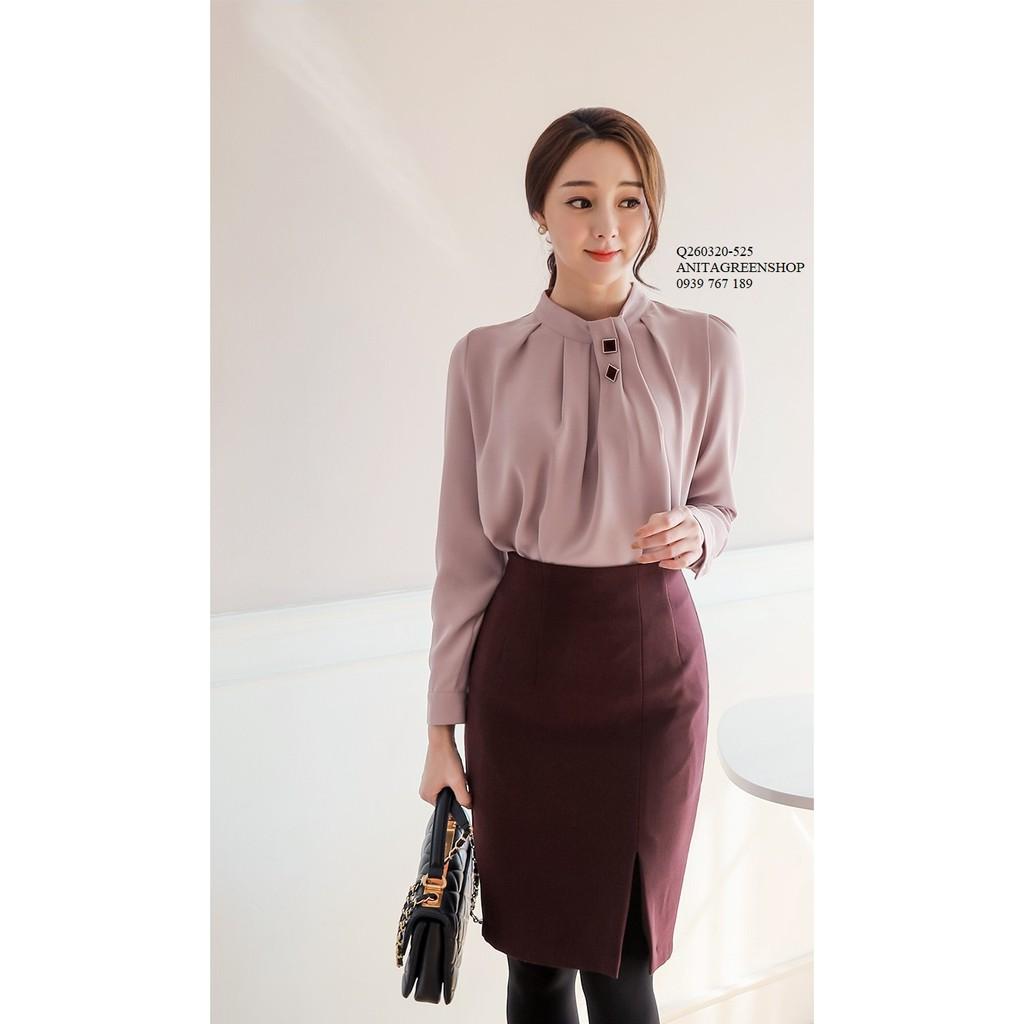 Q260320 SET ÁO VÀ CHÂN VÁY CÔNG SỞ