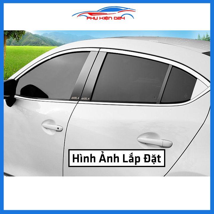 Bộ nẹp viền chân kính cong kính MAZDA 3 2015-2019 Inox sáng bóng chuẩn form xe