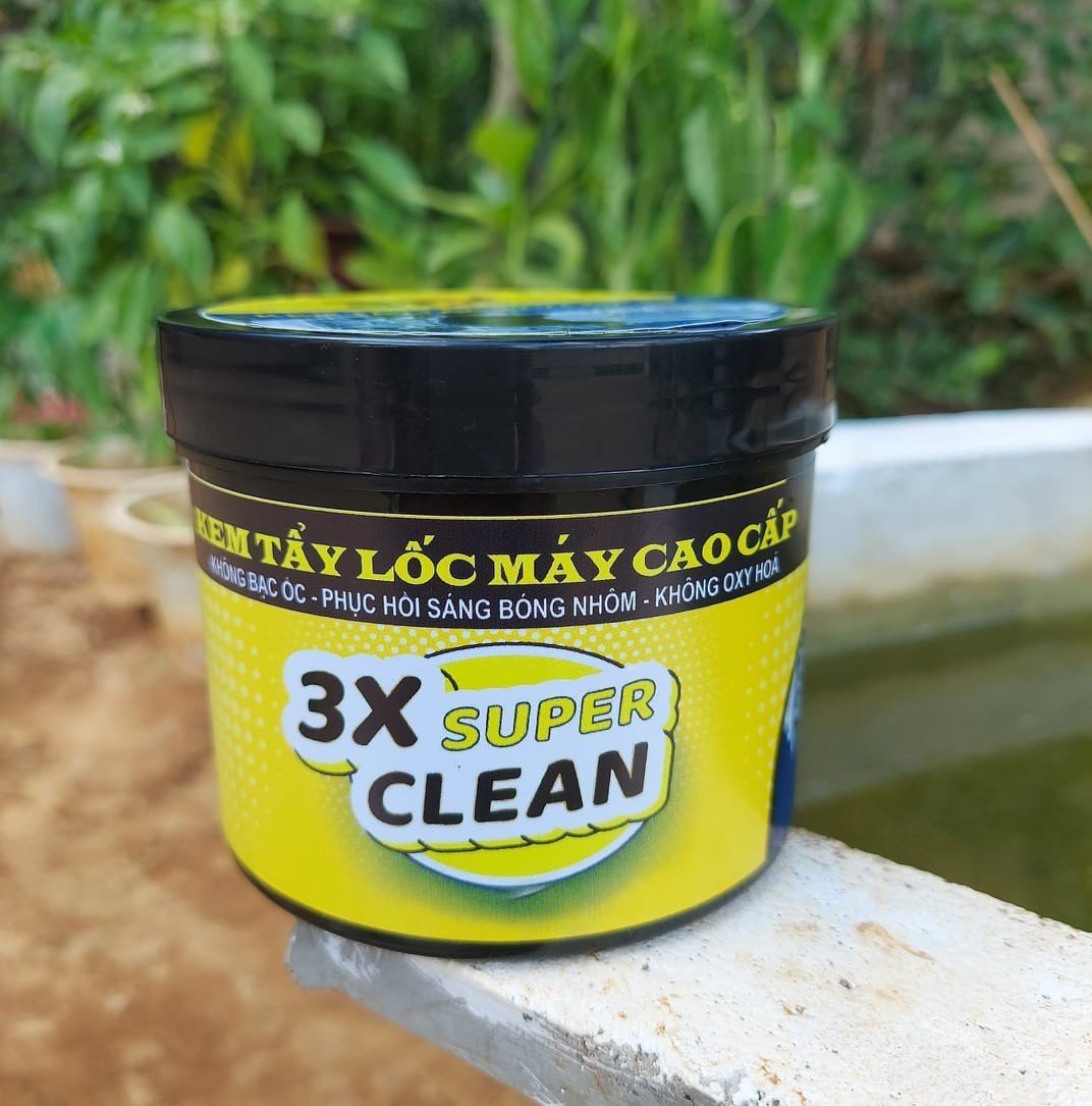 Kem tẩy lốc máy 3x super clean 500gram