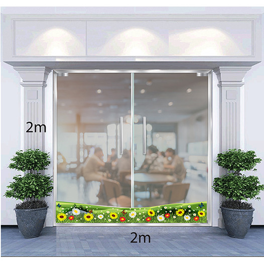 Decal Dán Tường Trang Trí Tết Chân Cỏ Mùa Xuân