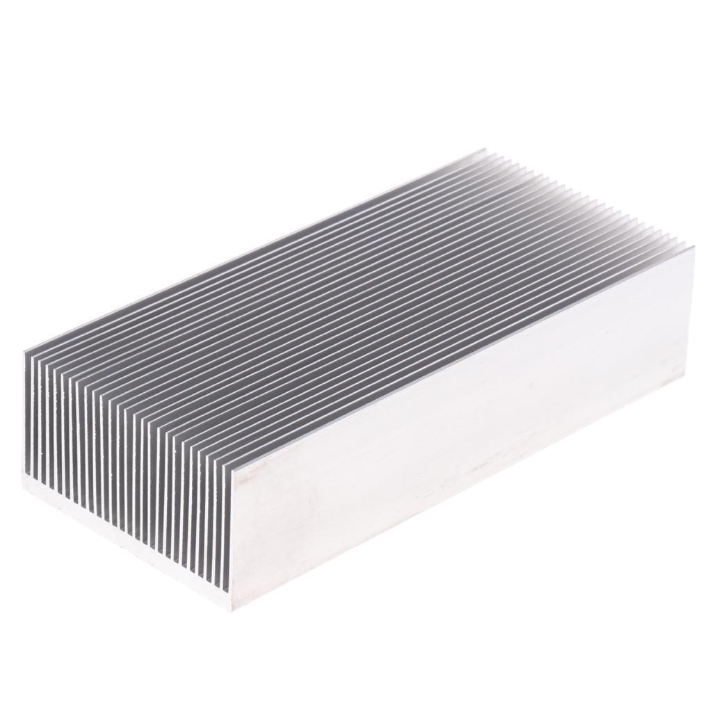Aluminium Fan Heat Sink LED Fin Transistor Heat Sink 69X37X150mm Silver