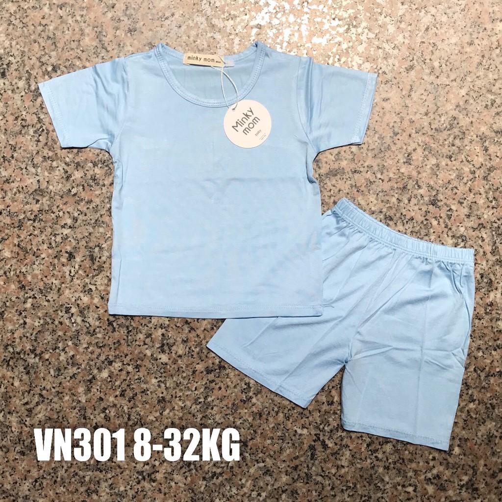 Bộ Minky Mom Cộc Tay, Ngắn Tay. Bộ Mimky Mom siêu mềm mịn mát cho bé trai bé gái, Size Từ 80-150(8-32KG)