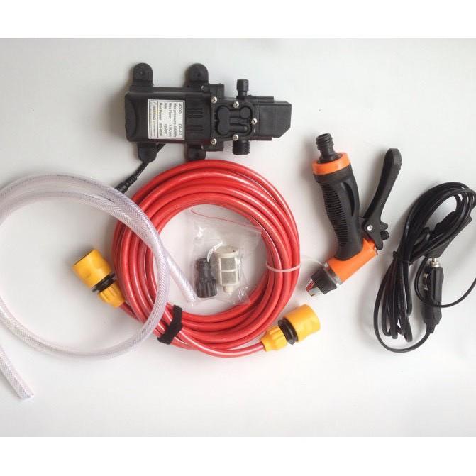 Bộ Máy bơm rửa xe áp lực nước mini 12v