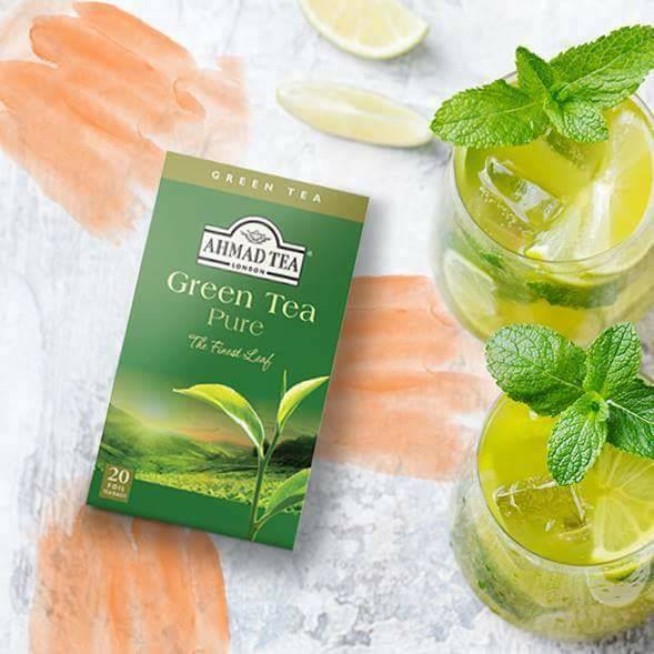 TRÀ XANH AHMAD ANH QUỐC - TRÀ XANH (40g) - Green Tea Pure -Thức uống tốt cho sức khỏe