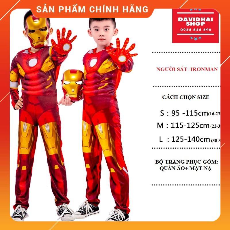 TRANG PHỤC NGƯỜI SẮT IRONMAN TRẺ EM HÓA TRANG SIÊU ANH HÙNG