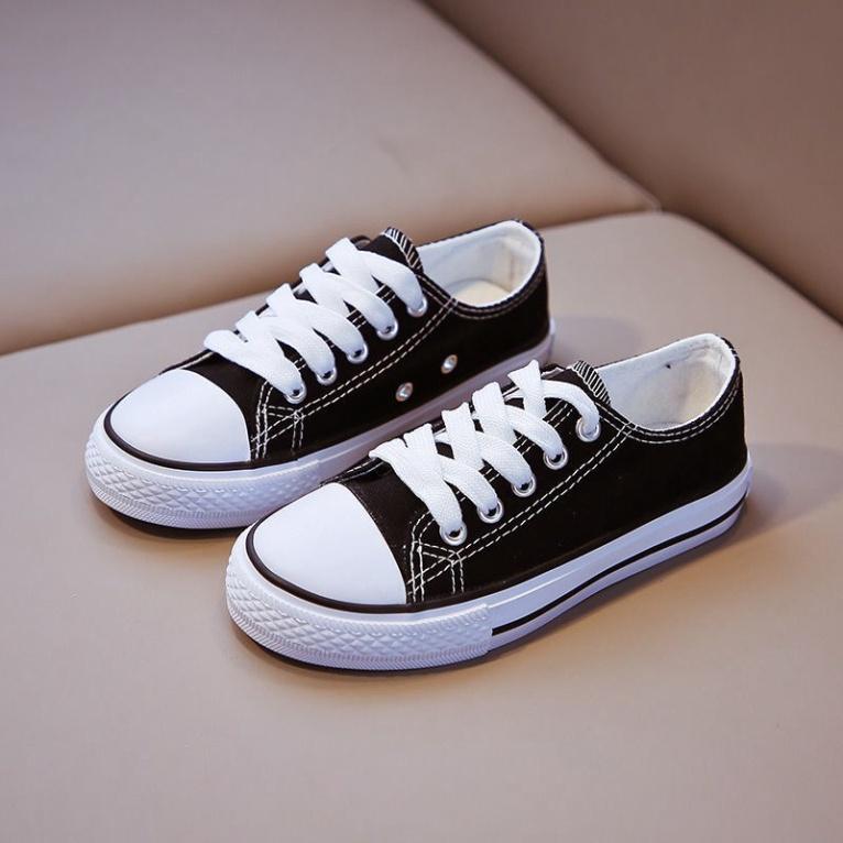 Giày thể thao cho bé - Giày trẻ em cổ thấp Con veres có dây buộc phong cách Hàn Quốc đáng yêu đế cao su mềm cho bé FL15