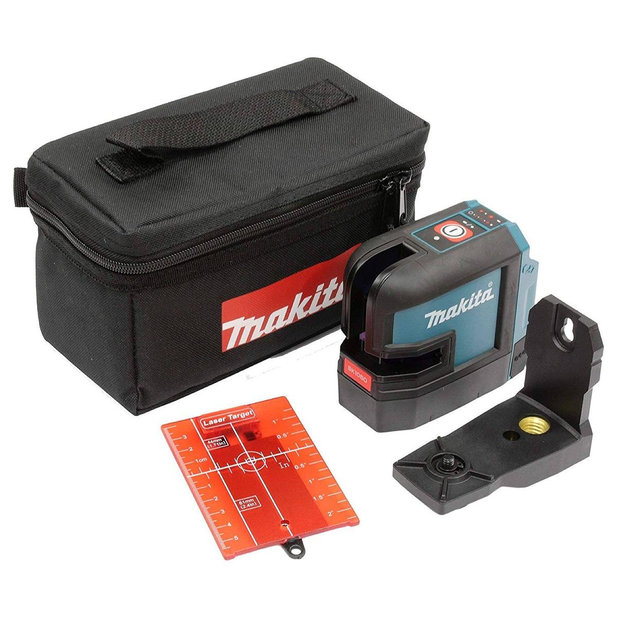 MÁY CÂN MỰC LASER 2 TIA ĐỎ DÙNG PIN 12V MAKITA SK106DZ - HÀNG CHÍNH HÃNG