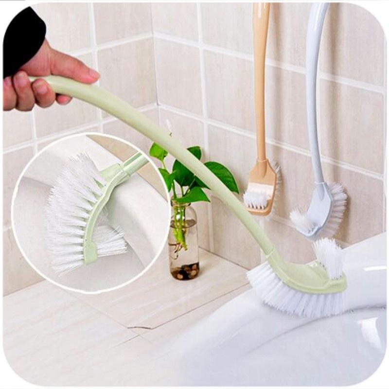 BÀN CHẢI CỌ VỆ SINH TOLET - CỌ BỒN CẦU CHÙI RỬA NHÀ VỆ SINH SIÊU SẠCH THIẾT KẾ 2 ĐẦU THÔNG MINH ĐÁNH BAY MỌI VẾT BẨN