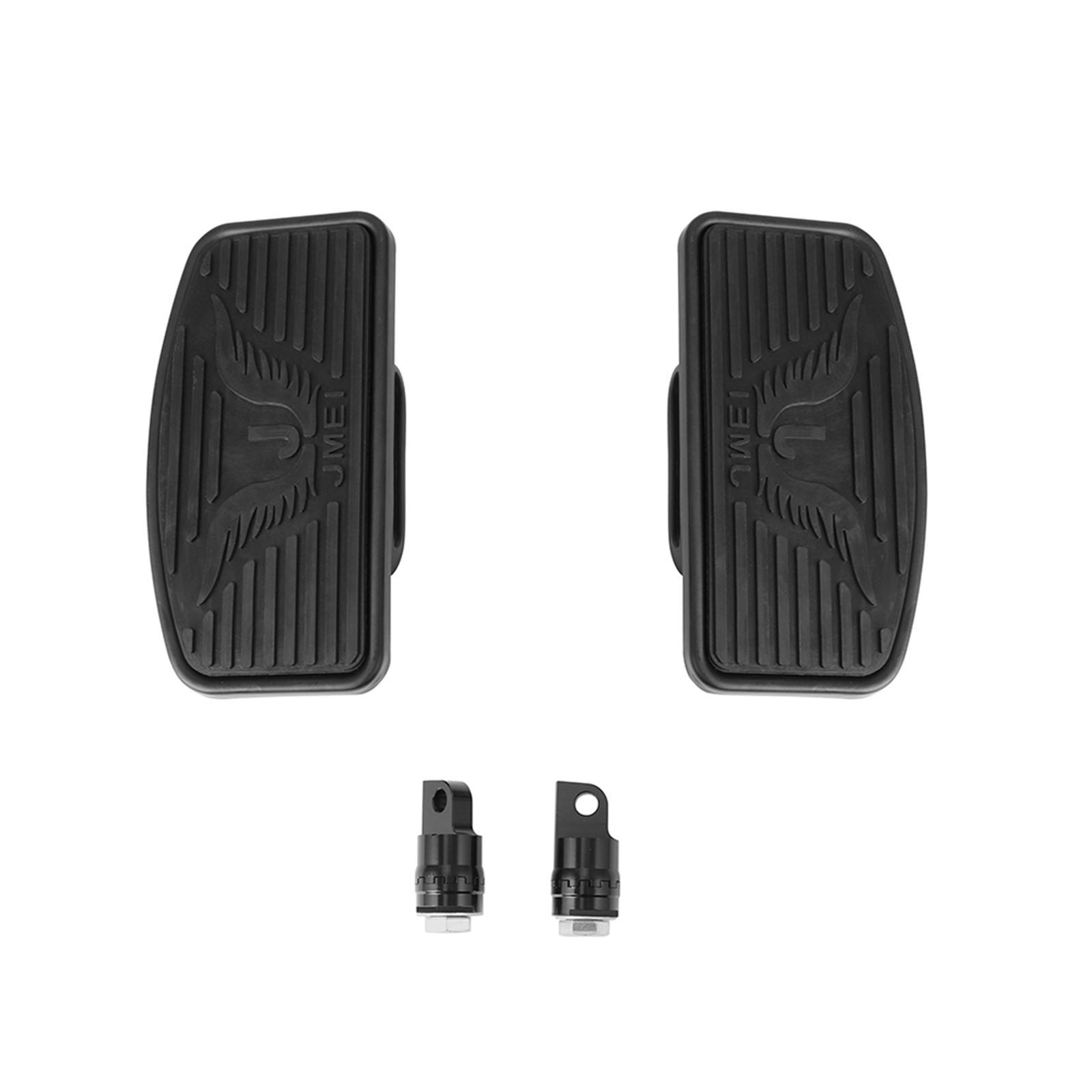 1 Pair Rear Passenger Floorboards Footboard Footrests Repairing Accessory Passenger Footpegs Foot Pads for 883 1200 Durable Black