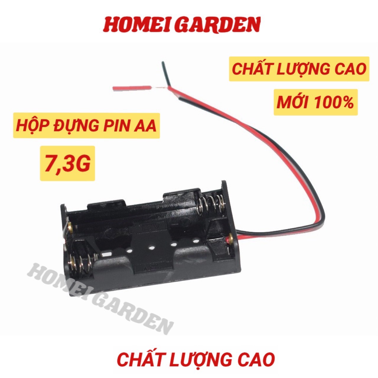 Đế 2 pin AA hộp đựng pin tiểu hàng chất lượng cao - HM0019