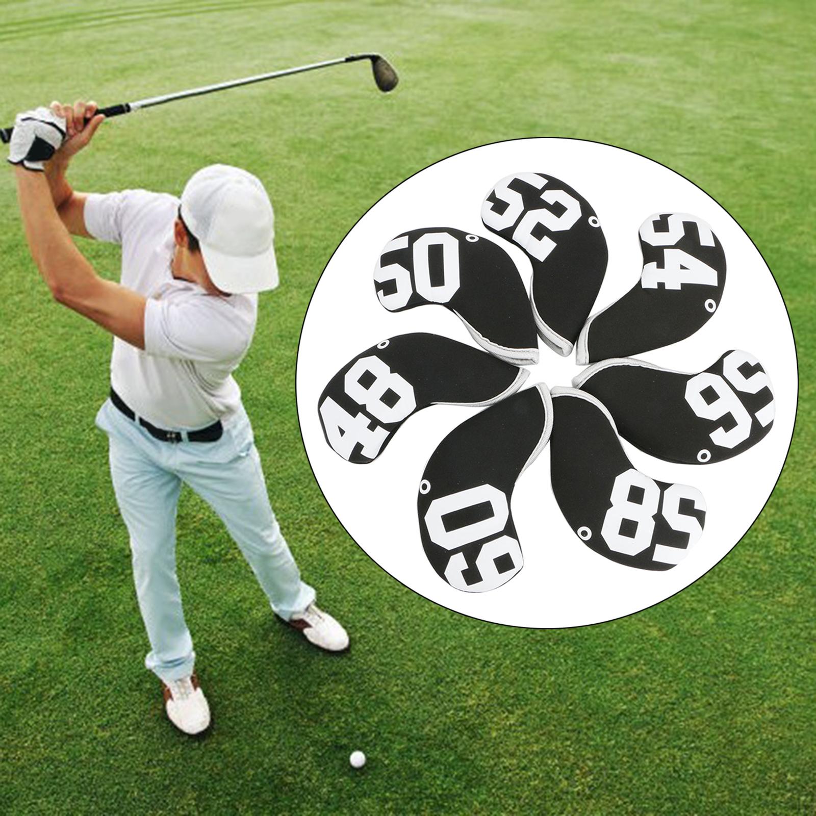 10Pcs Neoprene Golf Club Headcover Iron Head Cover Wedge Protector Sleeve