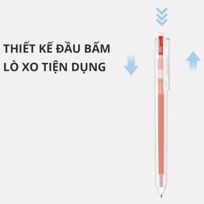 Bút Gel 0.5 mm - Deli EG118-PK - Mực Hồng