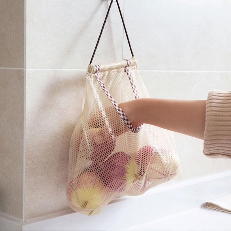 Túi lưới treo nhà bếp đựng rau củ hành tỏi