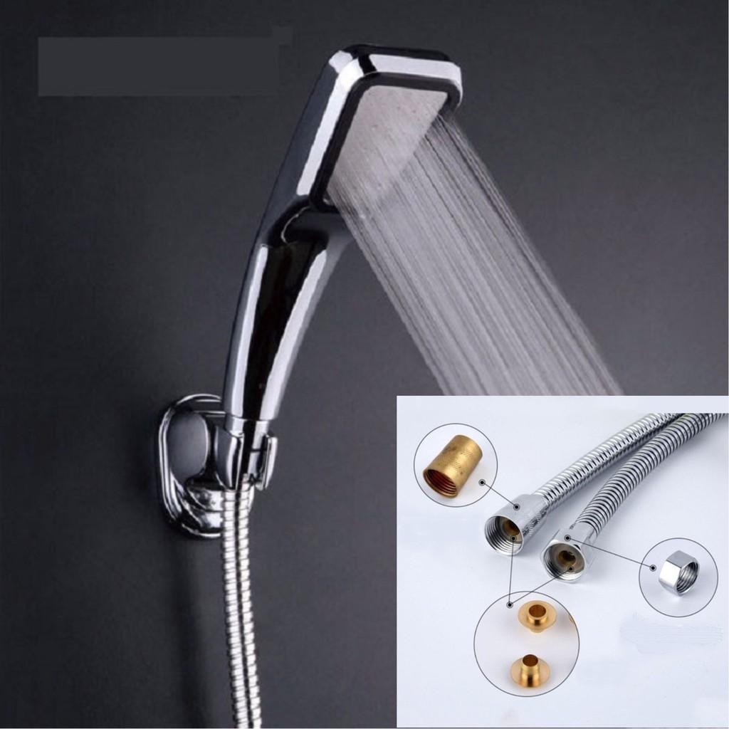 Đầu vòi sen tăng áp tặng kèm dây cấp nước tiêu chuẩn inox 304 giá tốt