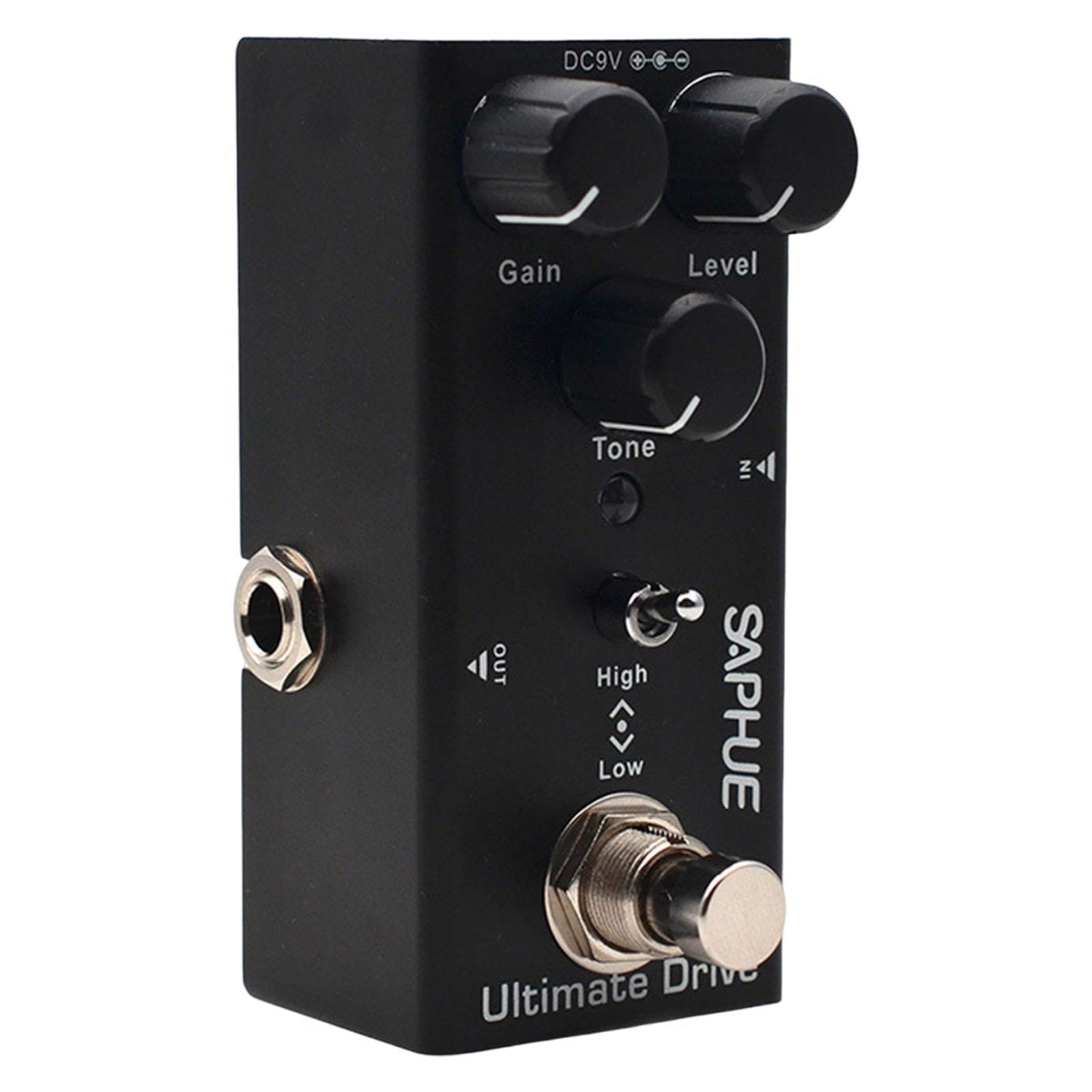 Guitar Pedal with LED Light 9V DC Lightweight with Metal Shell for Electric Guitar Bass